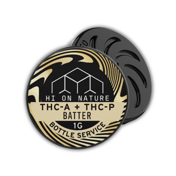 Hi On Nature THCA + THCP Batter 1G Dabs Bottle Service 