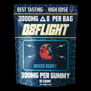 D8 Flight Heavy Hitters Delta 8 Gummies - 3000mg 10ct per Pouch