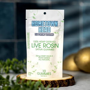 Hometown Hero Delta-9 Live Rosin Gummies (Sativa)