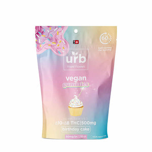 Urb Birthday Cake Delta 10 & 8 THC Vegan Gummies (1750mg)