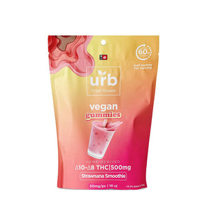 Urb Strawnana Smoothie Delta 10 & 8 THC Vegan Gummies (1750mg)