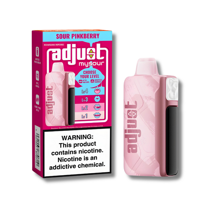 Adjust MySour 40K Disposable Vape - Sour Pinkberry Flavor