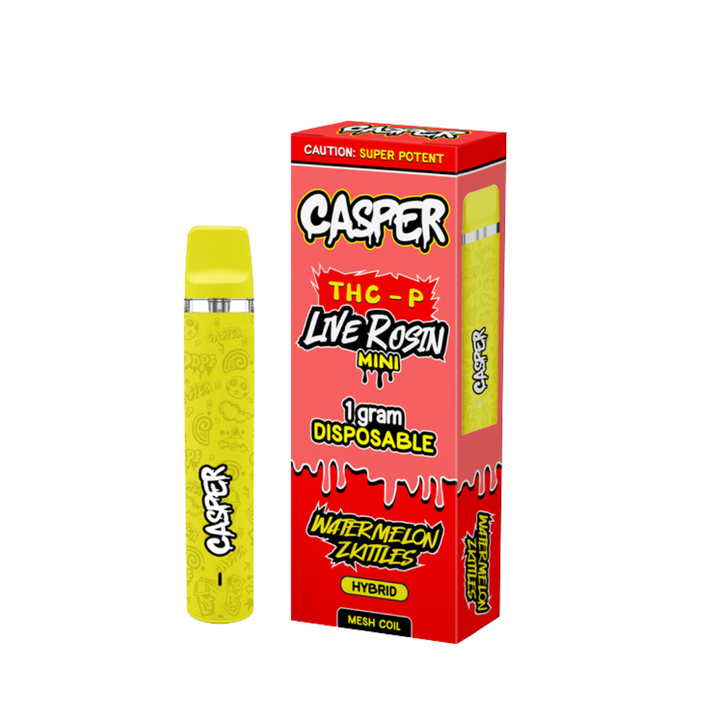 Casper THC-P Live Rosin Mini Disposable 1 Gram - Watermelon Zkittles