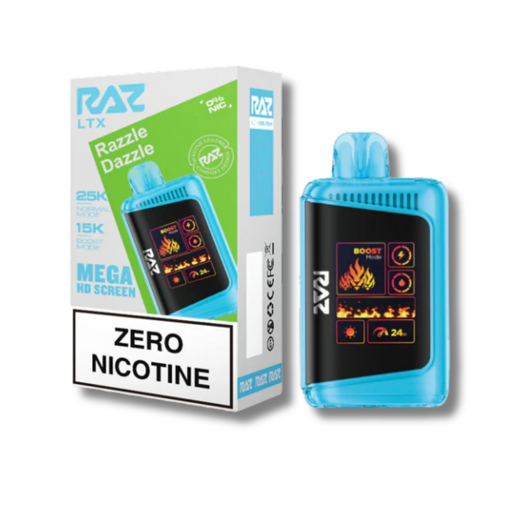 Razzle Dazzle Flavor -  RAZ LTX 25K Zero Nicotine Disposable Vape