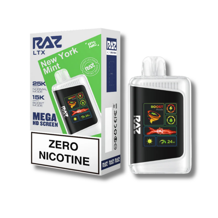 RAZ LTX 25K Zero Nicotine Disposable Vape - New York Mint