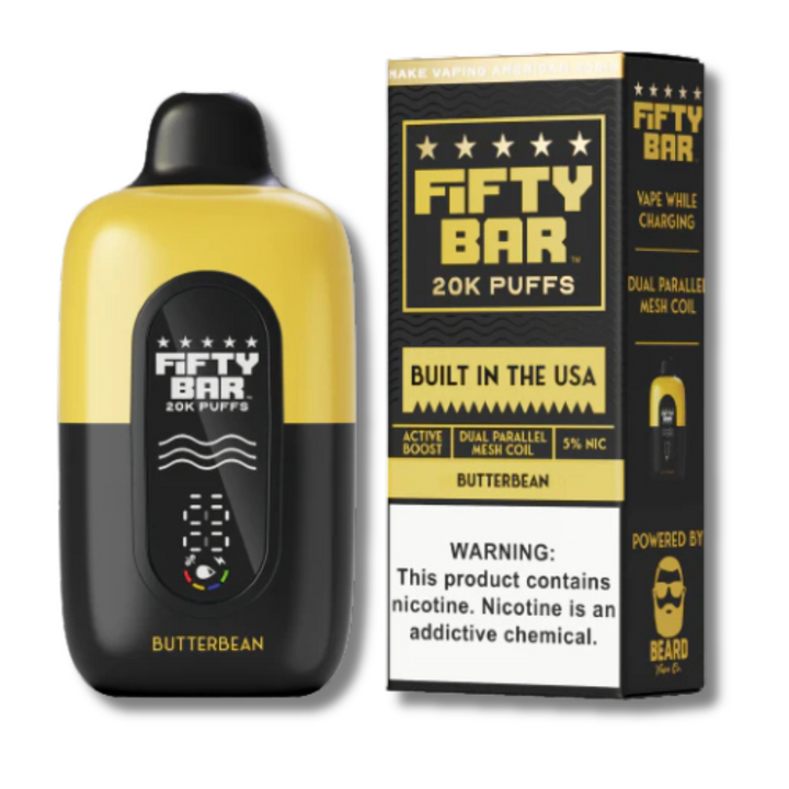 Butterbean Fifty Bar 20K Disposable Vape - Black Series  