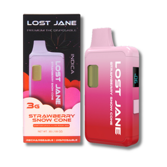 Lost Jane THCA Shatter Sauce + Live Rosin Jam Disposable Vape 3G