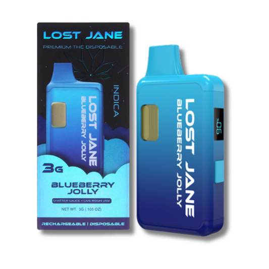 Lost Jane THCA Shatter Sauce + Live Rosin Jam Disposable Vape 3G