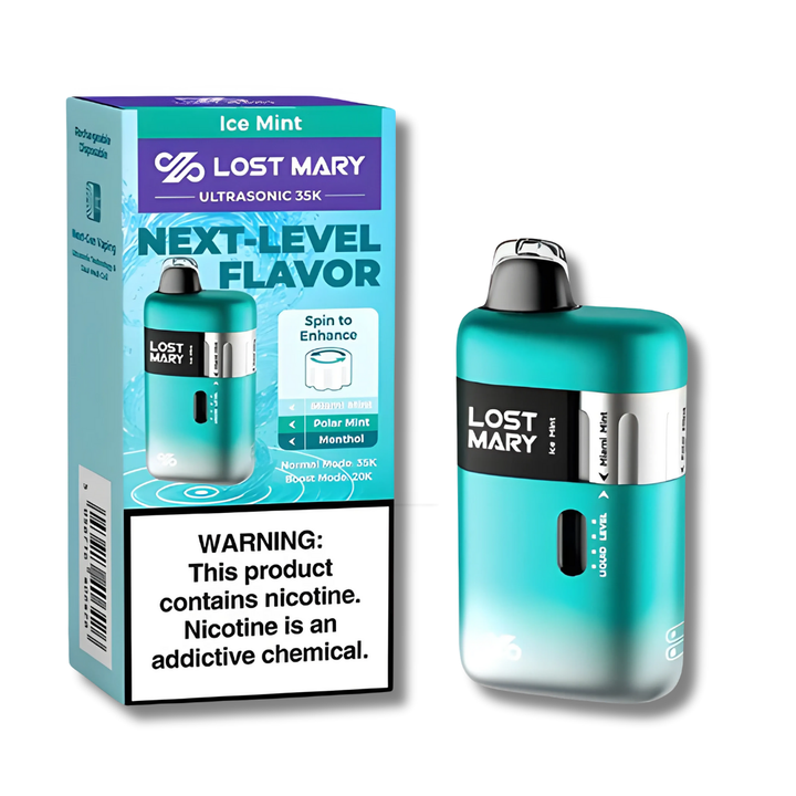 Ice Mint Lost Mary Ultrasonic 35000 Disposable Vape