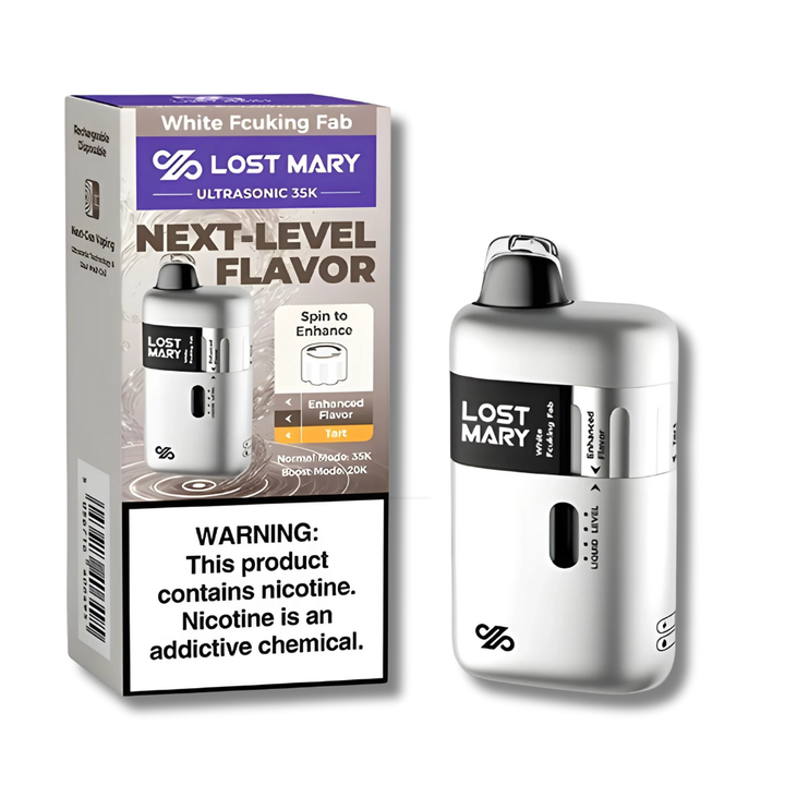 Lost Mary Ultrasonic 35000 Disposable Vape - White Fcuking Fab Flavor