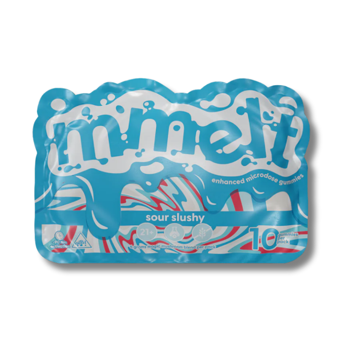 Mmelt Magic Mushroom Gummies 10 Pack 6G - Sour Slushy Flavor