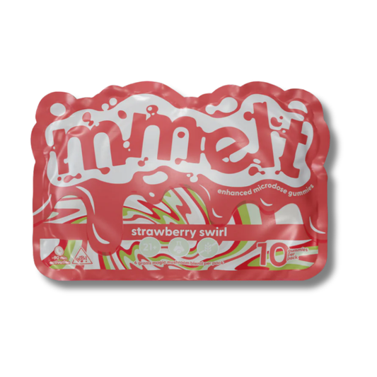 Mmelt Magic Mushroom Gummies 10 Pack 6G - Strawberry Swirl