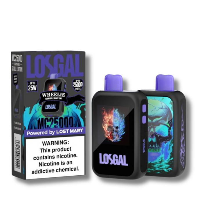 LOSGAL MC25000 Disposable Vape By Lost Mary Sour Apple Grape Kiwi