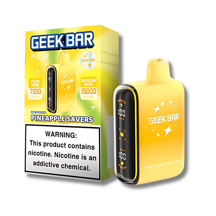 Geek Bar Pulse Savers Edition Disposable Vape 15K - Pineapple Savers Flavor