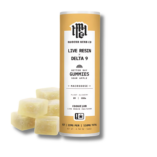 Sour Apple (Cookie Jam) - Modern Herb Co Delta 9 THC Live Resin Gummies 5CT.