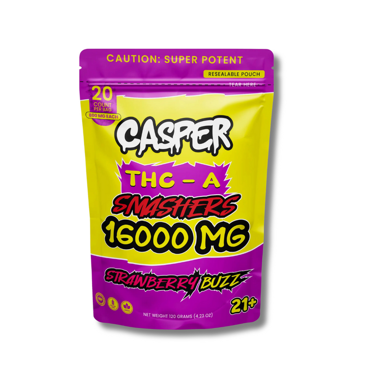 Casper THCA Smashers Gummies 16000MG - Strawberry Buzz
