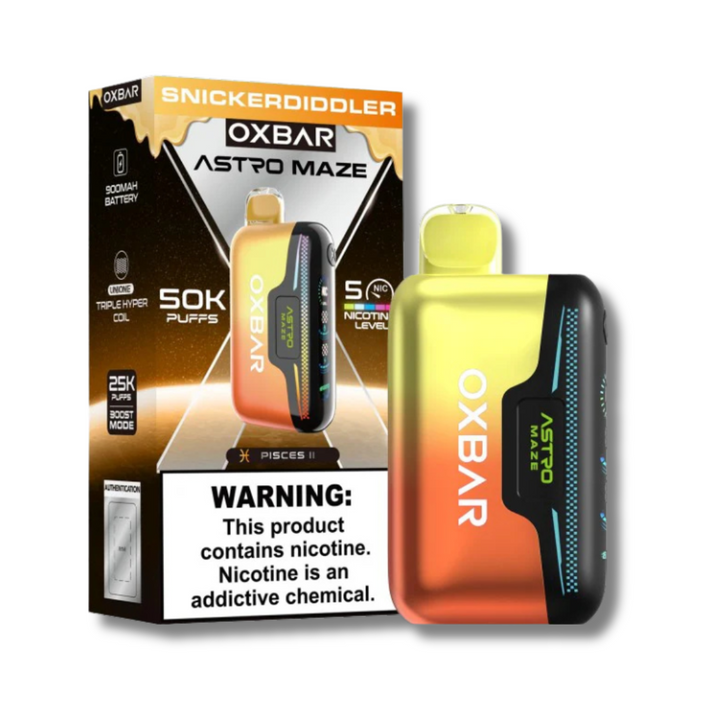 OXBAR Astro Maze 50K Disposable Vape - Snickerdiddler