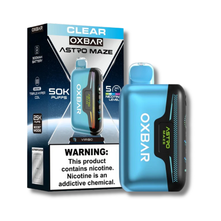 OXBAR Astro Maze 50K Disposable Vape - Clear