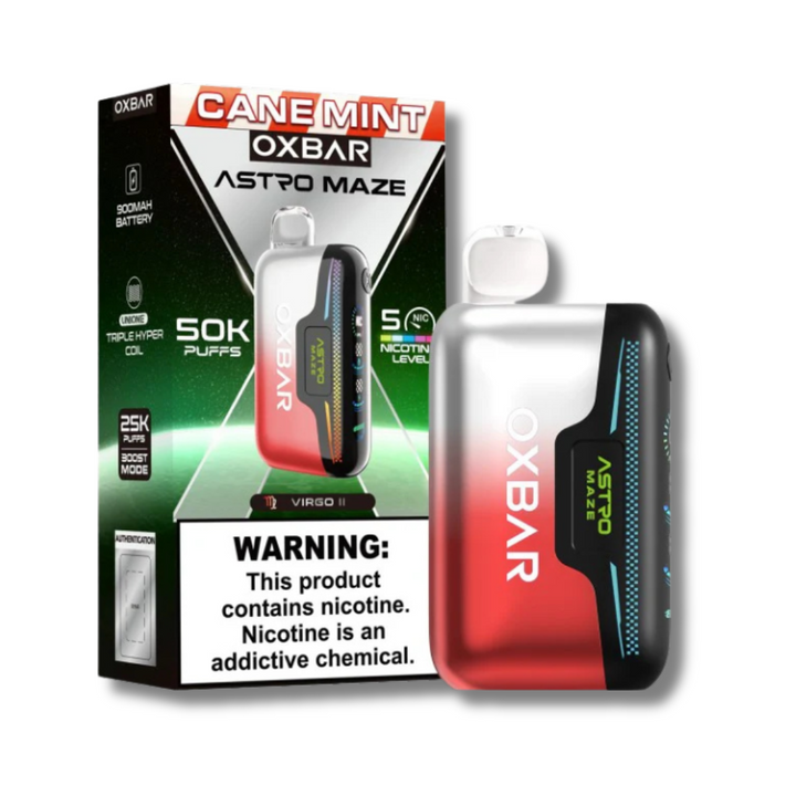OXBAR Astro Maze 50K Disposable Vape - Cane Mint