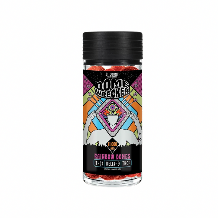 HiXotic Dome Wrecker Gummies 11000mg Rainbow Domes flavor