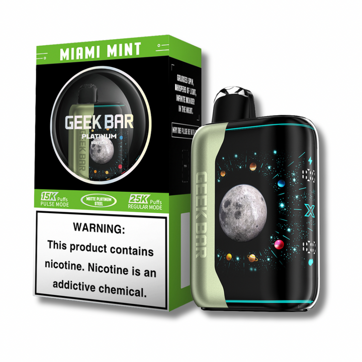 Geek Bar Pulse X Platinum Edition Disposable 25K Puffs - Miami Mint