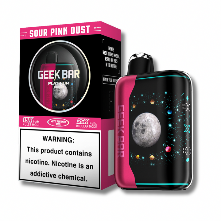 Geek Bar Pulse X Platinum Edition Disposable 25K Puffs - Sour Pink Dust Flavor