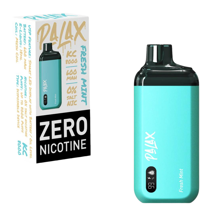Palax KC8000 0% Nicotine Disposable Vape - Fresh Mint Flavor