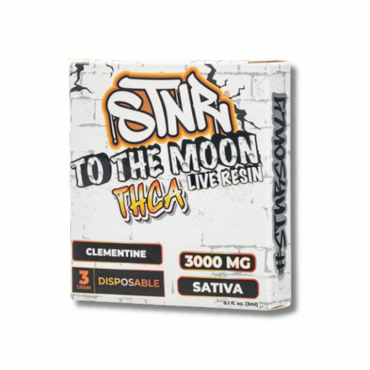 STNR Creations To The Moon THCA LIVE RESIN 3G Disposable Vape Clementine