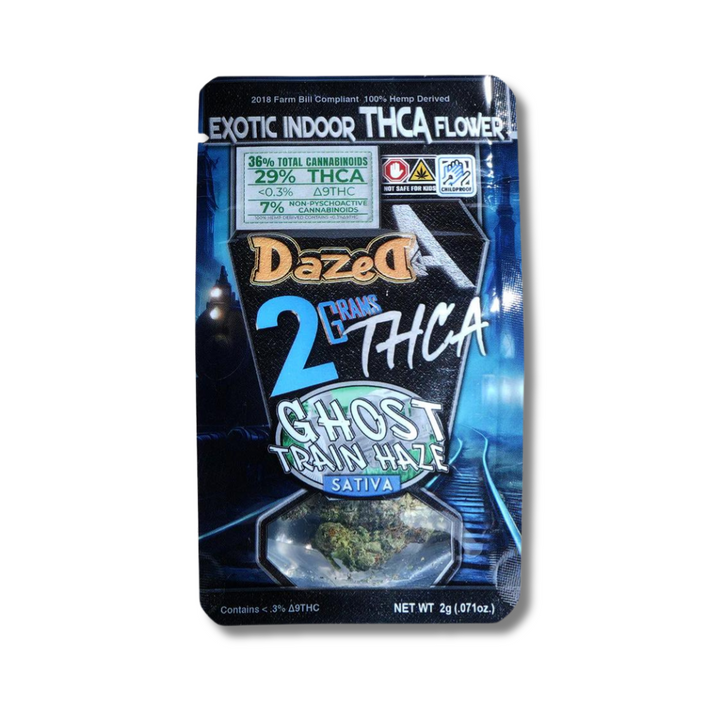 Dazed Exotic THCA Flower 2 Grams Ghost Train Haze Sativa
