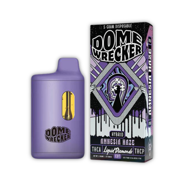 Dome Wrecker Liquid Diamond THCA + THCP 5 Gram Disposable Amnesia Haze