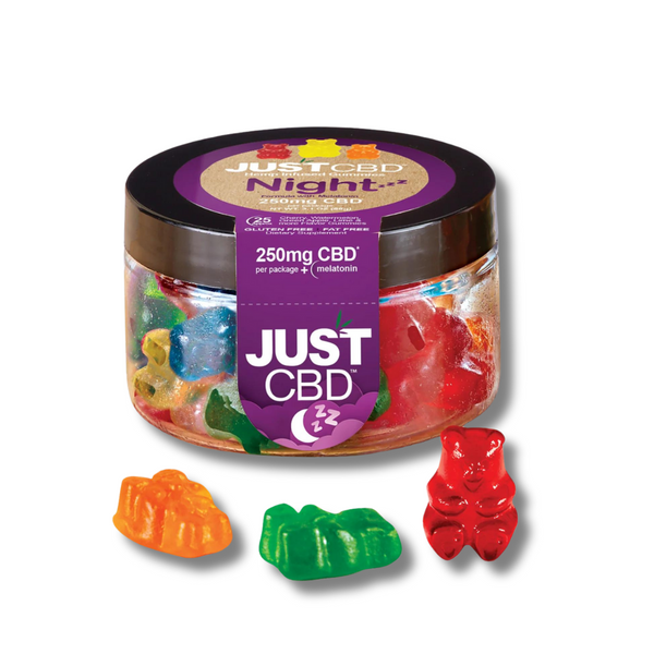 Just CBD Sleep Gummy Bears 250mg mix of flavors