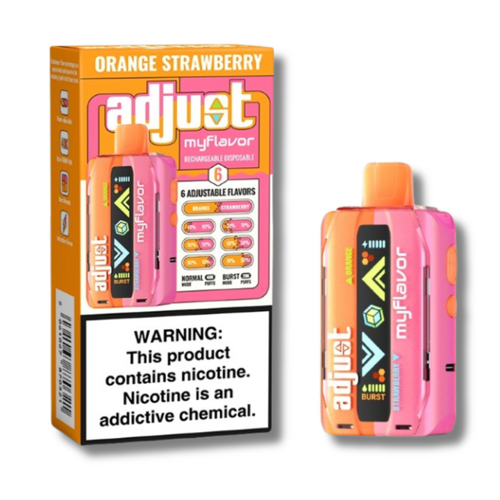 Adjust MyFlavor 40K Disposable Vape By Lost Mary - Orange Strawberry Flavor