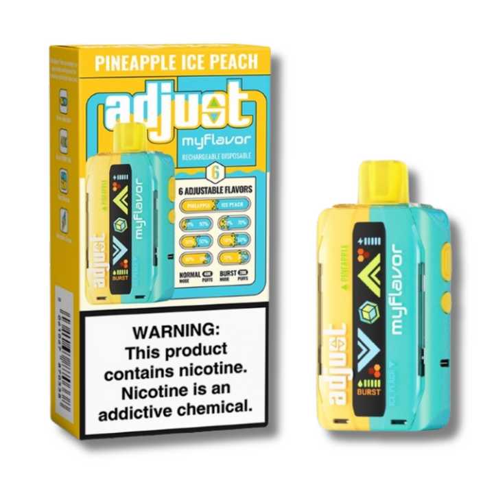 Adjust MyFlavor 40K Disposable Vape By Lost Mary - Pineapple Ice Peach