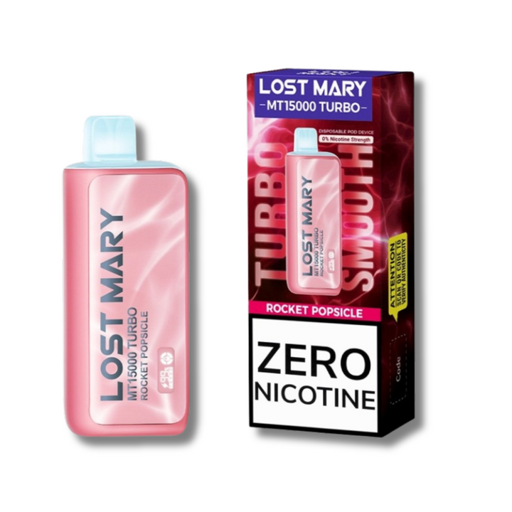 Lost Mary MT15000 Turbo Zero Nicotine Disposable - Rocket Popsicle