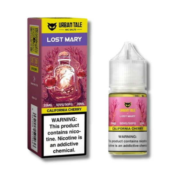Urban Tale X Lost Mary Nicotine Salt Juice California Cherry Flavor 50MG