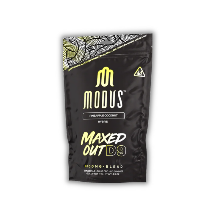 Modus Maxed Out Delta 9 CBD Gummies 1000mg Pineapple Coconut flavor