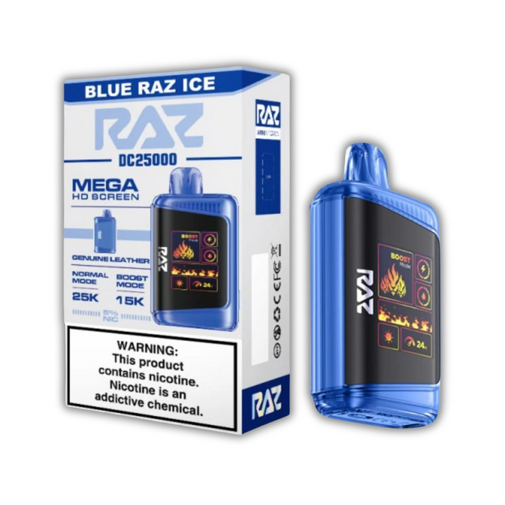 RAZ DC25000 Disposable Vape 25000 Puffs Blue Raz Ice