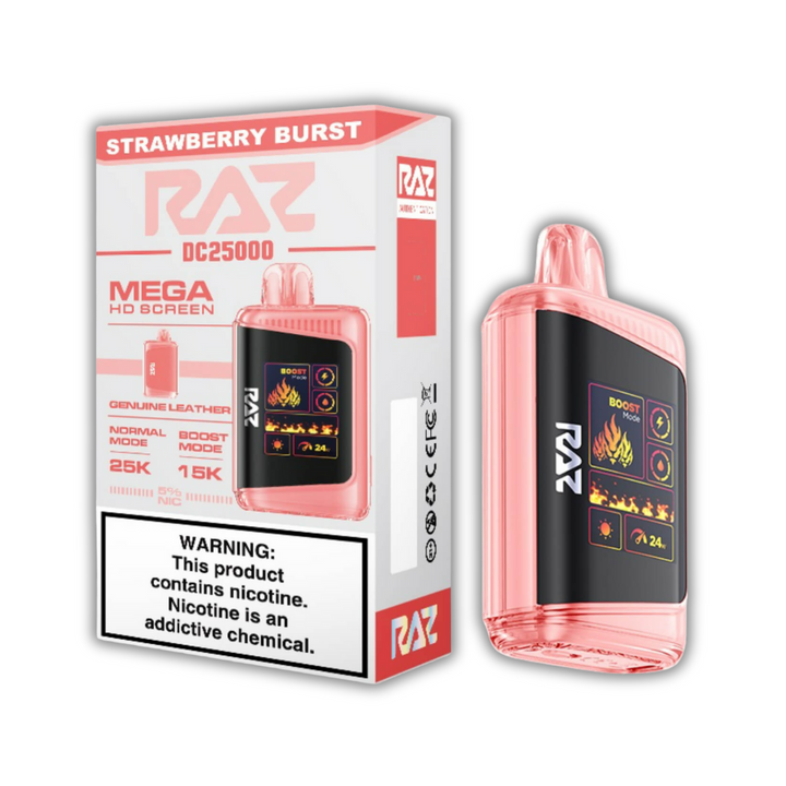 RAZ DC25000 Disposable Vape 25000 Puffs Strawberry Burst