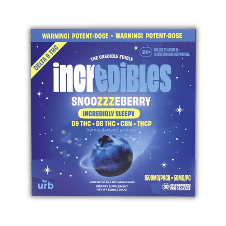 URB Incredibles Gummies 1500 MG 30ct Snoozzzeberry