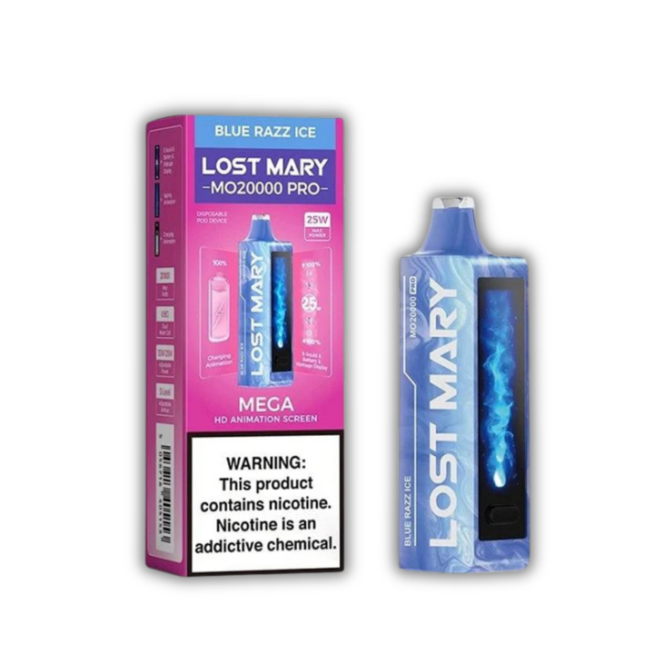 Lost Mary MO20000 Pro Disposable Vape Blue Razz Ice