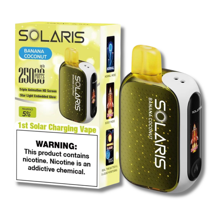 Solaris 25K Disposable Vape Solar Technology Banana Coconut