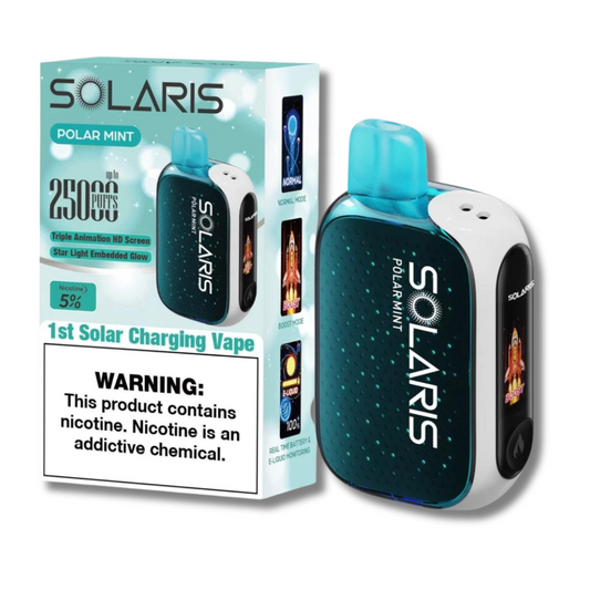 Solaris 25K Disposable Vape Solar Technology Polar Mint