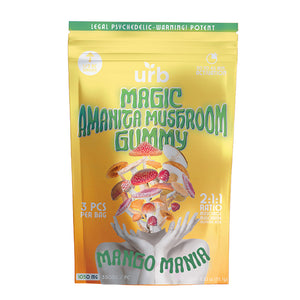 URB Magic Amanita Mushroom Mango Mania Gummy